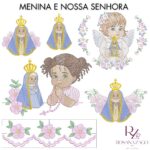Menina e NOSSA SENHORA APARECIDA