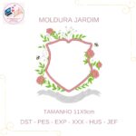 Matriz de Bordado - Moldura Jardim