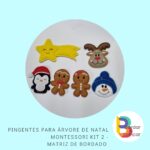 Pingente para Árvore Montessori kit 2 – matriz de bordado