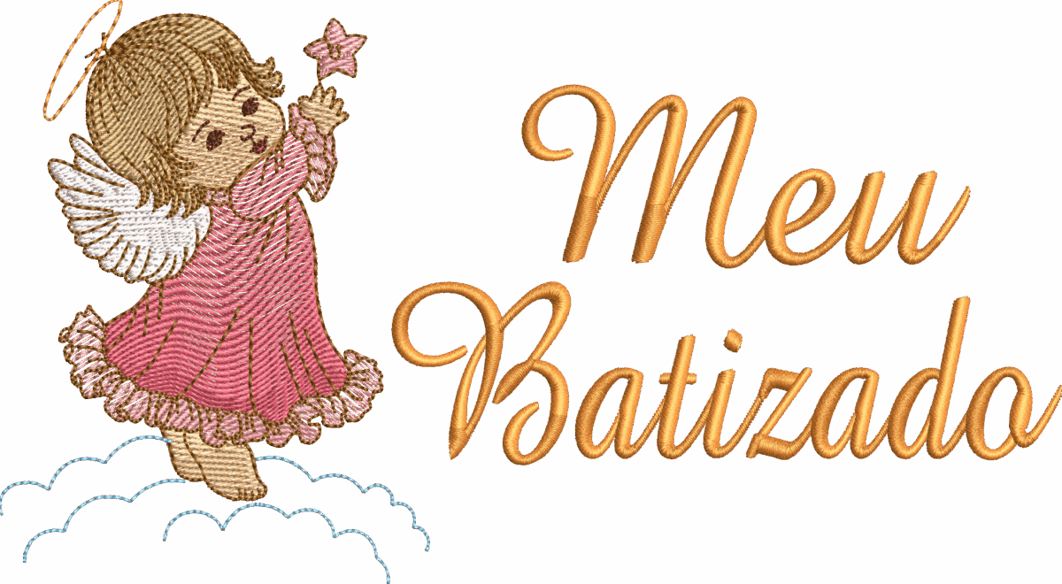 Matriz de Bordado: Meu Batizado - Imagem 1