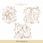 Matrizes de Bordado | Trio Natal 01