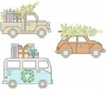 Matriz de bordado PC Carros Natal