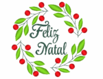 Matriz de Bordado - Guirlanda Natalina para Bastidor Feliz Natal