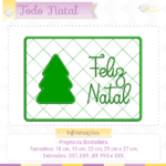 Combo Todo Natal - Porta guardanapo 2 , Mug Rug e porta copos - Image 4