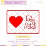 Combo Todo Natal - Porta guardanapo 2 , Mug Rug e porta copos - Image 6
