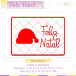 Combo Todo Natal - Porta guardanapo 2 , Mug Rug e porta copos - Image 10