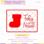 Combo Todo Natal - Porta guardanapo 2 , Mug Rug e porta copos - Image 11