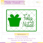 Combo Todo Natal - Porta guardanapo 2 , Mug Rug e porta copos - Image 12