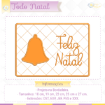 Combo Todo Natal - Porta guardanapo 2 , Mug Rug e porta copos - Image 14