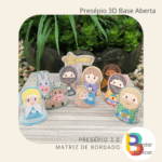 Projeto Presépio 3D – matriz de bordado
