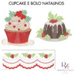 CUPCAKE E BOLO NATALINOS