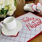 Combo Todo Natal - Porta guardanapo 2 , Mug Rug e porta copos - Image 2