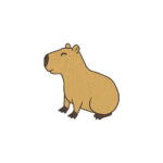 Matriz de Bordado Capivara - Em Pontos Leves e 6 Tamanhos - Imagem 2