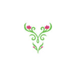 Matriz de Bordado Flores para Vestido de Princesa do Gelo Anna - 4 Tamanhos - Image 2