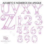 Alfabeto e Números em Aplique e florzinhas - Imagem 5