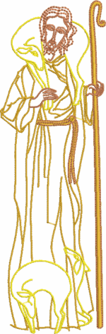 CRISTO PASTOR 6X19CM