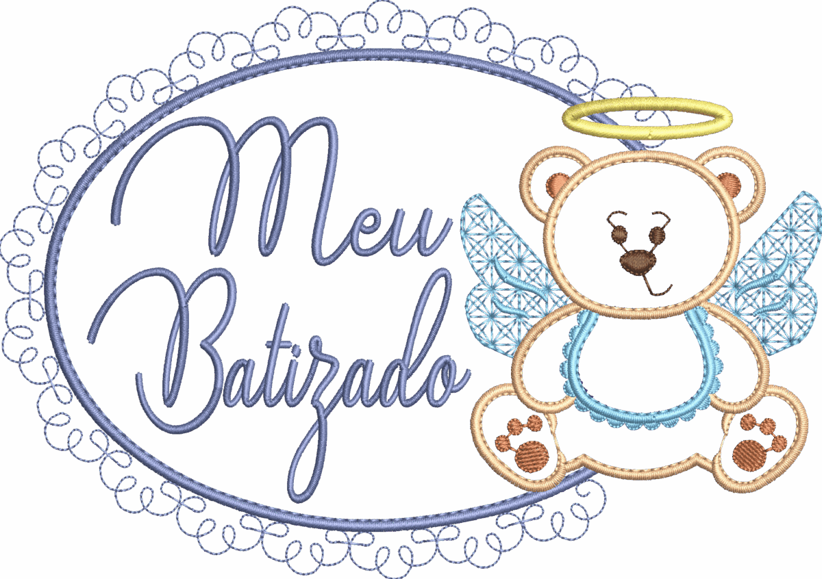 Matriz de Bordado: Meu Batizado - Imagem 1