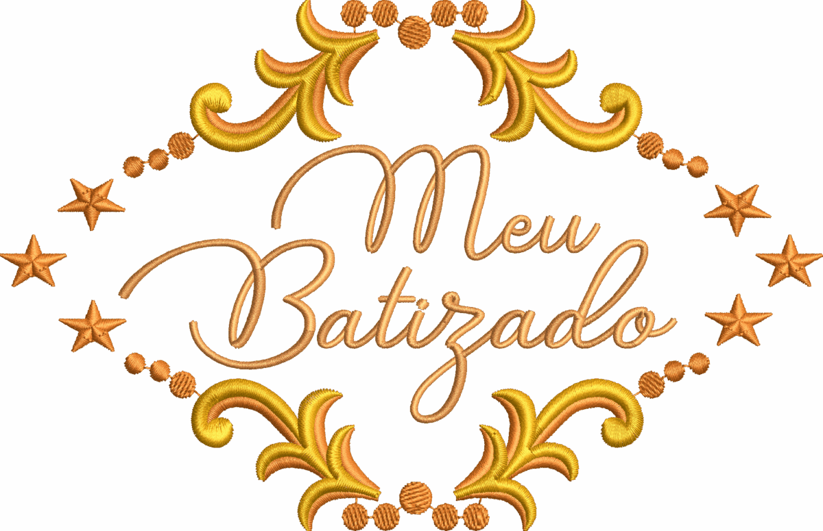 Matriz de Bordado: Meu Batizado - Imagem 1
