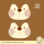 Matrizes de Bordado Alces Rostinhos - Imagem 2