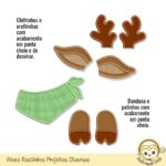 Matrizes de Bordado Alces Rostinhos - Imagem 3