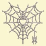 Matriz de Bordado Teia de Aranha Coração - Image 4