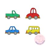 [Matrizes de Bordado] Carrinhos Coloridos