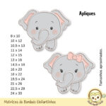 Kit Elefantinhos Matrizes de Bordado - Image 2