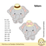 Kit Elefantinhos Matrizes de Bordado - Image 3