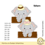 Kit Elefantinhos Matrizes de Bordado - Image 4