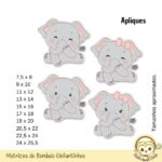 Kit Elefantinhos Matrizes de Bordado - Image 6
