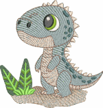 Coleção Matriz de Bordado Dinos Fofos. - Imagem 5