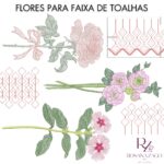 FLORES para FAIXA de TOALHAS