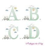 MATRIZES DE BORDADOS- MP ALFABETO TRATOR