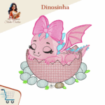 Matriz de Bordado -Dinosinha - Imagem 5