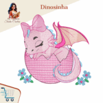Matriz de Bordado -Dinosinha - Imagem 4