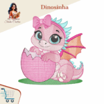Matriz de Bordado -Dinosinha - Imagem 3