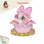 Matriz de Bordado -Dinosinha - Imagem 2