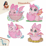 Matriz de Bordado -Dinosinha