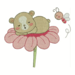 Matriz de Bordado - Ursinhos Floral - Imagem 5