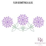 FLOR GEOMÉTRICA LILÁS - Imagem 4