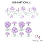 FLOR GEOMÉTRICA LILÁS - Imagem 5