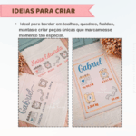 Mini Kit de Matrizes de Bordado – Dados de Nascimento - Imagem 4