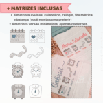Mini Kit de Matrizes de Bordado – Dados de Nascimento - Imagem 5
