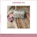 CARTEIRA com ziper ITH - MATRIZ DE BORDADO COMPUTADORIZADO