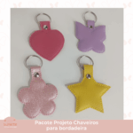 Pacote Projeto Chaveiros para bordadeira