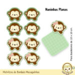 Kit Macaquinhos Matrizes de Bordado - Imagem 10