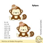 Kit Macaquinhos Matrizes de Bordado - Imagem 7