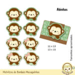 Kit Macaquinhos Matrizes de Bordado - Imagem 9