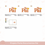 Projeto na bordadeira - Porta Documentos Pai em sintético - Imagem 4