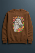 Matriz - Cavalo Cinza com Flores - Image 2